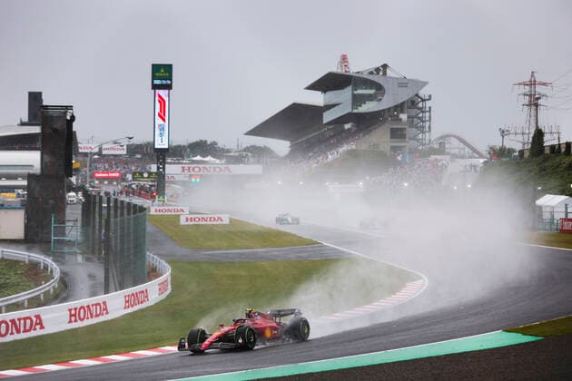 55 Carlos Sainz ESP, Scuderia Ferrari , F1 Grand Prix of Japan at Suzuka International Racing Course on October 9, 2022 in Suzuka, Japan Photo by HOCH ZWEI Suzuka Japan