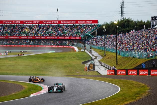 63 George Russell GBR, Mercedes AMG Petronas F1 Team , F1 Grand Prix of Japan at Suzuka International Racing Course on October 9, 2022 in Suzuka, Japan Photo by HOCH ZWEI Suzuka Japan