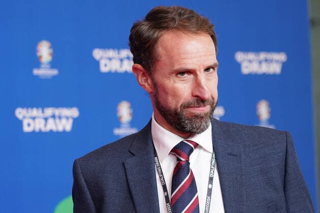 Coach Gareth Southgate England at the draw of the qualifying groups for the European Championship 2024 in the Frankfurt Festhalle Frankfurt 09 10 2022 EURO2024 Qualifying Draw EM 2024 Draw of the qualifying groups, Festhalle Frankfurt