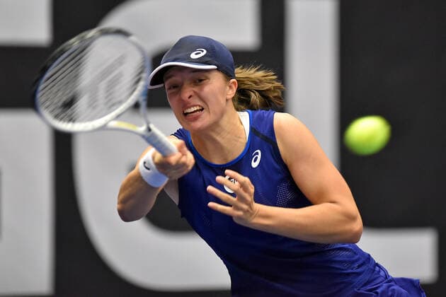 2022.10.09 Ostrava Tenis ziemny, turniej kobiet, turniej WTA, Tennis Damen Ostrawa, AGEL Open 2022, Final Iga Swiatek - Barbora Krejcikova N z Iga Swiatek Foto Krzysztof Porebski PressFocus 2022.10.09 Ostrava Tennis, women, WTA tournament Ostrava AGEL Open 2022, Final game Iga Swiatek - Barbora Krejcikova Iga Swiatek Credit: Krzysztof Porebski PressFocus NEWSPIX.PL --- Newspix.pl POLAND OUT!  20221009PF_KP042