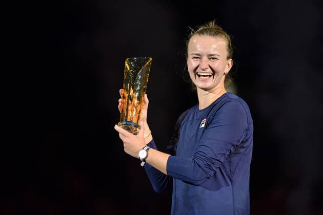 2022.10.09 Ostrava Tenis ziemny, turniej kobiet, turniej WTA, Tennis Damen Ostrawa, AGEL Open 2022, Final Iga Swiatek - Barbora Krejcikova N z Barbora Krejcikova Foto Krzysztof Porebski PressFocus 2022.10.09 Ostrava Tennis, women, WTA tournament Ostrava AGEL Open 2022, Final game Iga Swiatek - Barbora Krejcikova Barbora Krejcikova Credit: Krzysztof Porebski PressFocus NEWSPIX.PL --- Newspix.pl POLAND OUT!  20221009PF_KP126