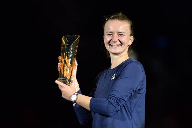 Bilder des Jahres, Sport 10 Oktober Sport Themen der Woche KW40 Sport Bilder des Tages 2022.10.09 Ostrava Tenis ziemny, turniej kobiet, turniej WTA, Tennis Damen Ostrawa, AGEL Open 2022, Final Iga Swiatek - Barbora Krejcikova N z Barbora Krejcikova Foto Krzysztof Porebski PressFocus 2022.10.09 Ostrava Tennis, women, WTA tournament Ostrava AGEL Open 2022, Final game Iga Swiatek - Barbora Krejcikova Barbora Krejcikova Credit: Krzysztof Porebski PressFocus NEWSPIX.PL --- Newspix.pl POLAND OUT!  20221009PF_KP127
