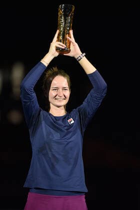 2022.10.09 Ostrava Tenis ziemny, turniej kobiet, turniej WTA, Tennis Damen Ostrawa, AGEL Open 2022, Final Iga Swiatek - Barbora Krejcikova N z Barbora Krejcikova Foto Krzysztof Porebski PressFocus 2022.10.09 Ostrava Tennis, women, WTA tournament Ostrava AGEL Open 2022, Final game Iga Swiatek - Barbora Krejcikova Barbora Krejcikova Credit: Krzysztof Porebski PressFocus NEWSPIX.PL --- Newspix.pl POLAND OUT!  20221009PF_KP132