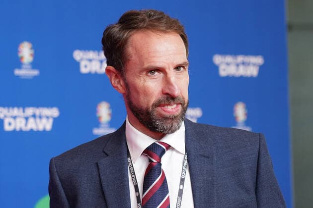Coach Gareth Southgate England at the draw of the qualifying groups for the European Championship 2024 in the Frankfurt Festhalle Frankfurt 09 10 2022 EURO2024 Qualifying Draw EM 2024 Draw of the qualifying groups, Festhalle Frankfurt