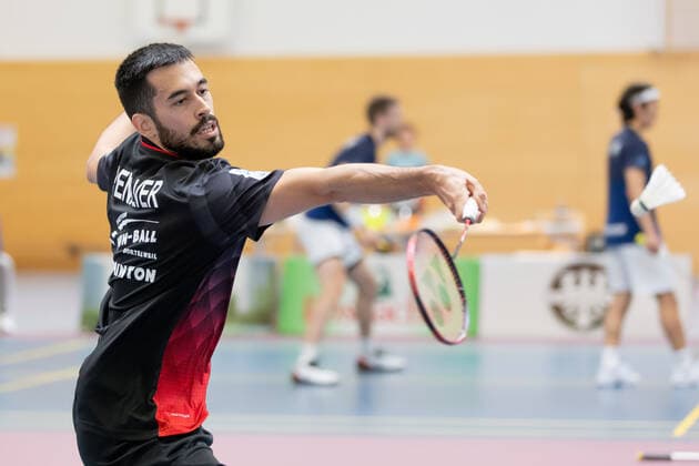 SV Fun Ball Dortelweil TV Refrath, Badminton Bundesliga Luis Enrique Penalver SV Fun Ball Dortelweil Badminton Bundesliga match between SV Fun Ball Dortelweil and TV Refrath on 9 October 2022 in Bad Vilbel Dortelweil , Bad Vilbel Hesse Germany Sporthalle der Europäischen Schule Rhein Main