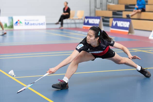 SV Fun Ball Dortelweil TV Refrath, Badminton Bundesliga Yvonne Li SV Fun Ball Dortelweil Badminton Bundesliga match between SV Fun Ball Dortelweil and TV Refrath on 9 October 2022 in Bad Vilbel Dortelweil , Bad Vilbel Hesse Germany Sports Hall of the European School Rhein Main