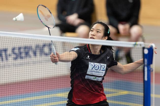 SV Fun Ball Dortelweil TV Refrath, Badminton Bundesliga Yvonne Li SV Fun Ball Dortelweil Badminton Bundesliga match between SV Fun Ball Dortelweil and TV Refrath on 9 October 2022 in Bad Vilbel Dortelweil , Bad Vilbel Hesse Germany Sports Hall of the European School Rhein Main