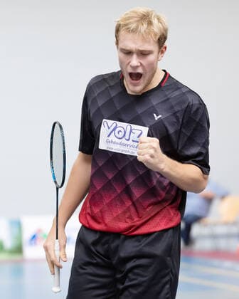 SV Fun Ball Dortelweil TV Refrath, Badminton Bundesliga Mads Vestergaard SV Fun Ball Dortelweil Badminton Bundesliga match between SV Fun Ball Dortelweil and TV Refrath on 9 October 2022 in Bad Vilbel Dortelweil , Bad Vilbel Hesse Germany European School Sports Hall Rhein Main