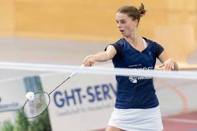 SV Fun Ball Dortelweil TV Refrath, Badminton Bundesliga Ann Kathrin Spöri TV Refrath Badminton Bundesliga match between SV Fun Ball Dortelweil and TV Refrath on 9 October 2022 in Bad Vilbel Dortelweil , Bad Vilbel Hesse Germany Sporthalle der Europäischen Schule Rhein Main