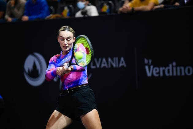 Transylvania Open 2022: Day 3 Ana Bogdan during Transylvania Open, Day 3, Qualifying round, BT Arena, 10 October 2022, Cluj-Napoca, Romania Cluj-Napoca Romania  Copyright: xFlaviuxBuboix originalFilename:buboi-notitle221010_npkbw.jpg
