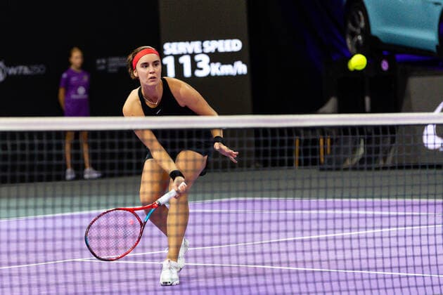 Transylvania Open: WTA, Tennis Damen 250 Tournament In Cluj-Napoc Anhelina Kalinina during WTA 250 Transylvania Open, held in BT Arena, Cluj Napoca 8-16 October 2022 Cluj-Napoca Romania  Copyright: xFlaviuxBuboix originalFilename:buboi-notitle221011_np4Gx.jpg