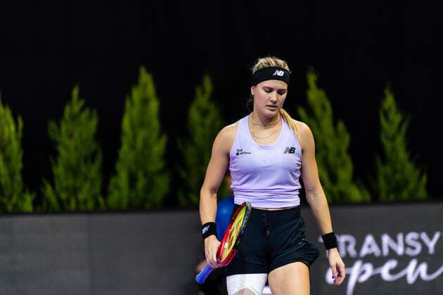 Transylvania Open: WTA, Tennis Damen 250 Tournament In Cluj-Napoc Eugenie Bouchard during WTA 250 Transylvania Open, held in BT Arena, Cluj Napoca 8-16 October 2022 Cluj-Napoca Romania  Copyright: xFlaviuxBuboix originalFilename:buboi-notitle221011_np0Fs.jpg