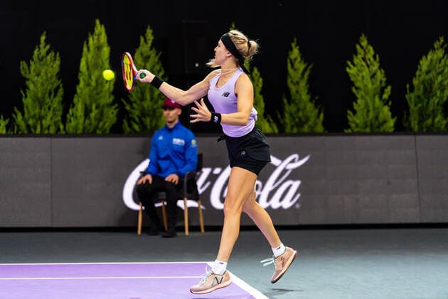 Transylvania Open: WTA, Tennis Damen 250 Tournament In Cluj-Napoc Eugenie Bouchard during WTA 250 Transylvania Open, held in BT Arena, Cluj Napoca 8-16 October 2022 Cluj-Napoca Romania  Copyright: xFlaviuxBuboix originalFilename:buboi-notitle221011_npoaO.jpg