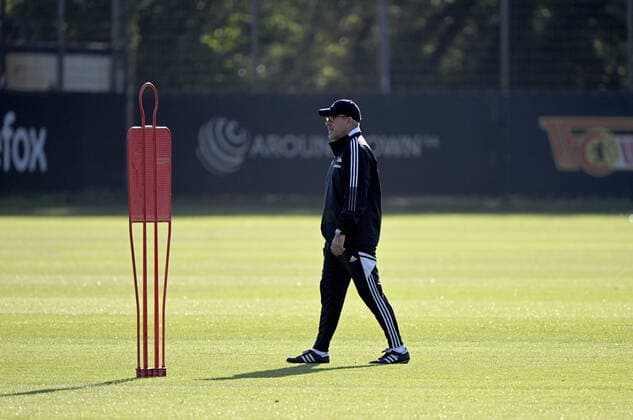 Football, men, season 2022 2023, Europa League, 1 FC Union Berlin, final training before the Europa League match 1 FC Union Berlin Malmö FF, in the picture coach Urs Fischer 1 FC Union , 12 10 2022, Copyright: xMatthiasxKochx