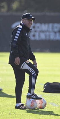 Football, men, season 2022 2023, Europa League, 1 FC Union Berlin, final training before the Europa League match 1 FC Union Berlin Malmö FF, coach Urs Fischer 1 FC Union , 12 10 2022, Copyright: xMatthiasxKochx