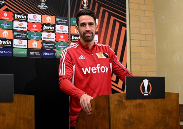 Football, men, season 2022 2023, Europa League, 1 FC Union Berlin, press conference before the Europa League match 1 FC Union Berlin Malmö FF, in the picture Rani Khedira 1 FC Union Berlin , 12 10 2022, Copyright: xMatthiasxKochx