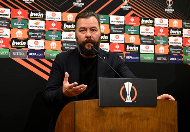 Football, men, season 2022 2023, Europa League, 1 FC Union Berlin, press conference before the Europa League match 1 FC Union Berlin Malmö FF, in the picture press and stadium spokesman Christian Arbeit 1 FC Union , 12 10 2022, Copyright: xMatthiasxKochx