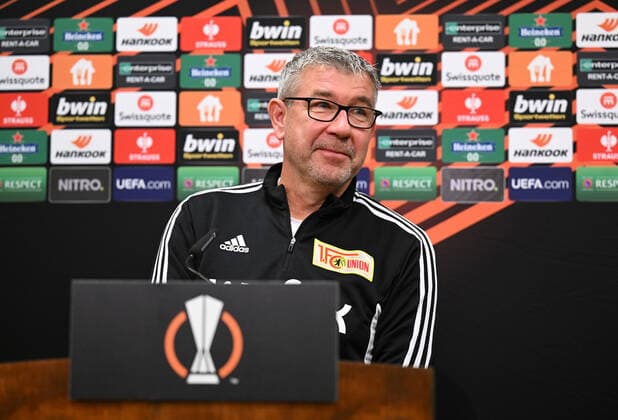 Football, men, season 2022 2023, Europa League, 1 FC Union Berlin, press conference before the Europa League match 1 FC Union Berlin Malmö FF, in the picture coach Urs Fischer 1 FC Union , 12 10 2022, Copyright: xMatthiasxKochx