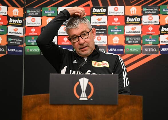 Football, men, season 2022 2023, Europa League, 1 FC Union Berlin, press conference before the Europa League match 1 FC Union Berlin Malmö FF, in the picture coach Urs Fischer 1 FC Union , 12 10 2022, Copyright: xMatthiasxKochx