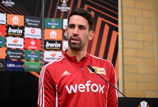 Football, men, season 2022 2023, Europa League, 1 FC Union Berlin, press conference before the Europa League match 1 FC Union Berlin Malmö FF, in the picture Rani Khedira 1 FC Union Berlin , 12 10 2022, Copyright: xMatthiasxKochx