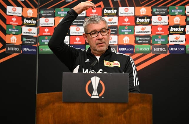 Football, men, season 2022 2023, Europa League, 1 FC Union Berlin, press conference before the Europa League match 1 FC Union Berlin Malmö FF, in the picture coach Urs Fischer 1 FC Union , 12 10 2022, Copyright: xMatthiasxKochx