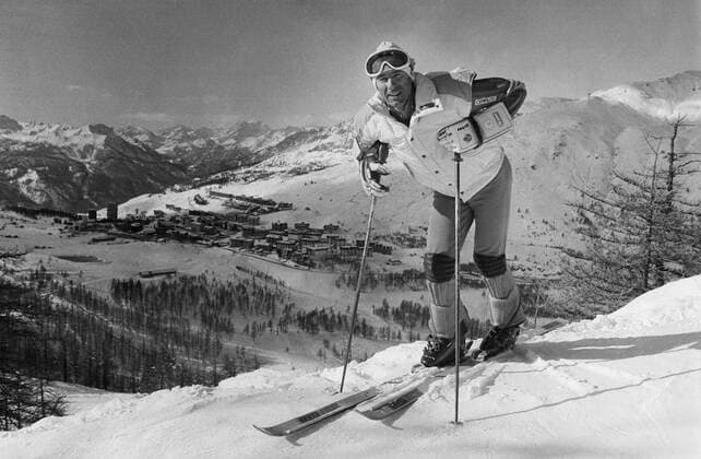 SESTRIERES 19861012 Ingemar Stenmark fotograferad i backarna vid den italienska skidorten SestriÂ?res vars skidakning Stenmark berömmer. Foto Lasse Hedberg SCANPIX Code 20360 ***ARKIVBILD*** SESTRIERES Italien x20360x *** SESTRIERES 19861012 Ingemar Stenmark photographed on the slopes of the Italian ski resort of SestriÂ¦res whose skiing Stenmark praises Photo Lasse Hedberg SCANPIX Code 20360 ARCHIVE IMAGE SESTRIERES Italy x20360x  Copyright: xLassexHedbergx xTTx 20360