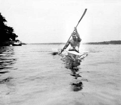 1948. Kanotisten Gert Fredriksson. Kod: 194 COPYRIGHT SCANPIX NYNÄSHAMN Sverige KANOT x194x *** 1948 Canoeist Gert Fredriksson Code 194 COPYRIGHT SCANPIX NYNÄSHAMN Sweden CANOE x194x  Copyright: xTTx GERT FREDRIKSSON