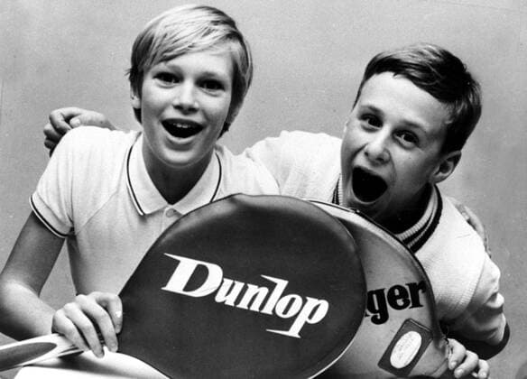 1968 Tennis juniors Björn Borg together with Jan Jerebäck, finalists in the School Tournament PB KOD 190 x190x  Copyright: xPressensxBild TTx JAREBÄCK - BORG