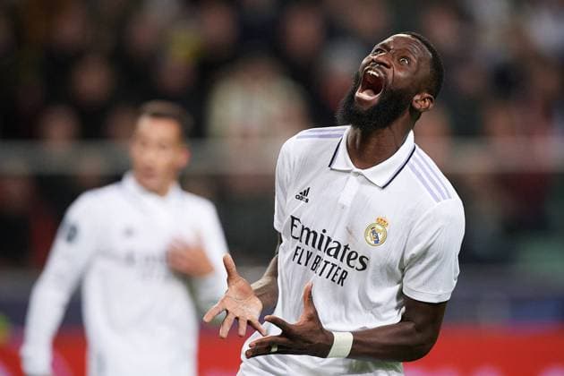 2022.10.11, Warszawa Pilka nozna, UEFA Liga Mistrzow Sezon 2022 2023 Mecz Grupy F Shakhtar Donetsk - Real Madrid N z Antonio Rudiger Foto Rafal Oleksiewicz PressFocus 2022.10.11, Warsaw UEFA Champions League Season 2022 2023 Group F Match Shakhtar Donetsk - Real Madrid Antonio Rudiger Credit Rafal Oleksiewicz PressFocus NEWSPIX.PL --- Newspix.pl  20221011RO_22471954