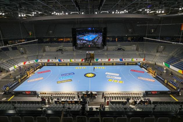 Mannheim 13 10 2022 EHF Handball Men s Group Phase EUROCup Germany Sweden v l , symbol photo, symbol image interior SAP Arena Mannheim Copyright: JoaquimxFerreira