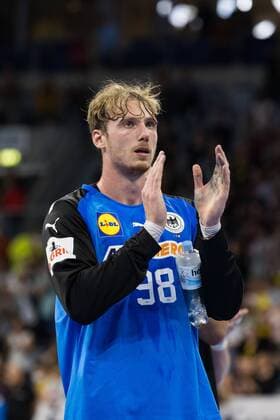 Till Klimpke Germany , Germany vs Sweden, International match, EHF Euro Cup, Men , 13 10 2022 Photographer Neis Eibner Germany vs Sweden, EHF Euro Cup, Men , 13 10 2022 Copyright: xNeisx xEibner-Pressefotox