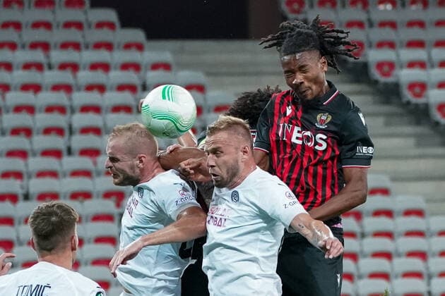 Khephren Thuram (OGC Nice) FOOTBALL : OGC Nice vs Slovacko - europa conference league - Phase de groupe - Nice - 13 10 2022 NorbertScanella Panoramic 