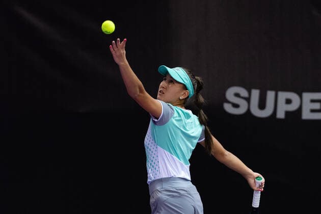 Transylvania Open: WTA, Tennis Damen 250 Tennis Damen Tournament in Cluj-Napoca, BT Arena, 8-16 October 2022 Kamilla Rakhimova in action , during WTA 250 Transylvania Open, held in BT Arena, Cluj Napoca 8-16 October 2022 Medias Sibiu Copyright: xANCAxTEPEIx