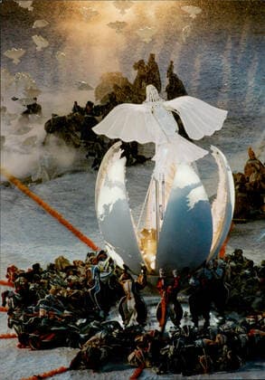 Lillehammer 1994-02-12 Invigningen av olympiska vinterspelen i Lillehammer, Norge Lillehammer Norge x50030x *** Lillehammer 1994 02 12 Opening of the Olympic Winter Games in Lillehammer, Norway Lillehammer Norway x50030x  Copyright: xAndersxWiklund TTx OS LILLEHAMMER 1994 INVIGNING