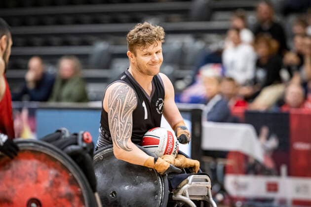 Canada vs New Zealand, 2022 Wheelchair Rugby World Championship, Vejle 15 10 22 Cameron Leslie no 01, Team New Zealand Copyright: xBEAUTIFULxSPORTS MarioxM.xKobergx