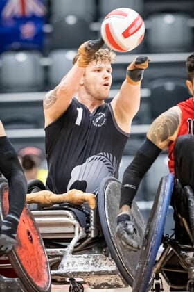 Canada vs New Zealand, 2022 Wheelchair Rugby World Championship, Vejle 15 10 22 Cameron Leslie no 01, Team New Zealand Copyright: xBEAUTIFULxSPORTS MarioxM.xKobergx
