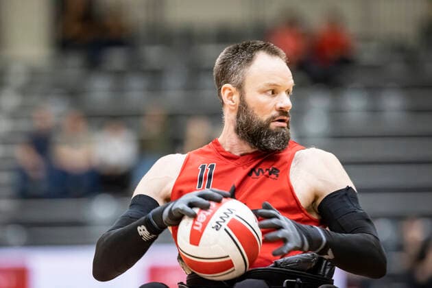Canada vs New Zealand, 2022 Wheelchair Rugby World Championship, Vejle 15 10 22 Fabien Lavoie no 11, Team Canada Copyright: xBEAUTIFULxSPORTS MarioxM.xKobergx