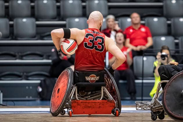 Canada vs New Zealand, 2022 Wheelchair Rugby World Championship, Vejle 15 10 22 Zak Madell no 33, Team Canada Copyright: xBEAUTIFULxSPORTS MarioxM.xKobergx