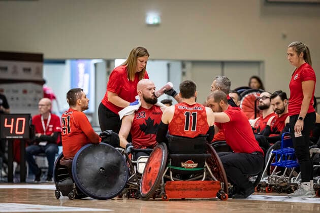 Canada vs New Zealand, 2022 Wheelchair Rugby World Championship, Vejle 15 10 22 Team Canada Copyright: xBEAUTIFULxSPORTS MarioxM.xKobergx