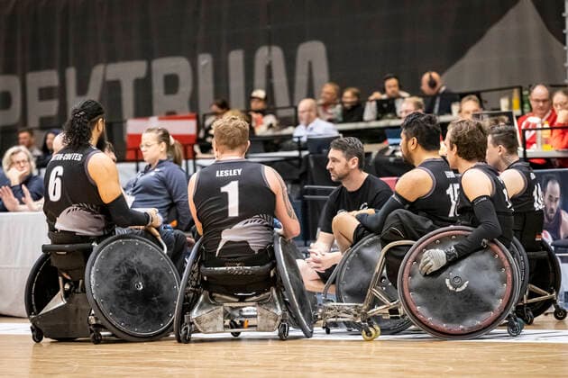 Canada vs New Zealand, 2022 Wheelchair Rugby World Championship, Vejle 15 10 22 Team New Zealand Copyright: xBEAUTIFULxSPORTS MarioxM.xKobergx
