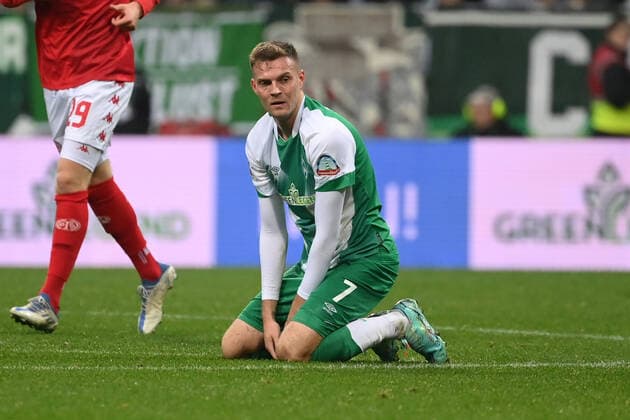 Sport Themen der Woche KW41 Marvin Ducksch (Werder Bremen) 15.10.2022, Fussball GER, Saison 2022 2023, 1. Bundesliga, 10. Spieltag, SV Werder Bremen - FSV Mainz 05 Bremen Weserstadion Nordrhein Westfalen Deutschland *** Marvin Ducksch Werder Bremen 15 10 2022, football GER, season 2022 2023, 1 Bundesliga, 10 matchday, SV Werder Bremen FSV Mainz 05 Bremen Weserstadion Nordrhein Westfalen Germany Team2