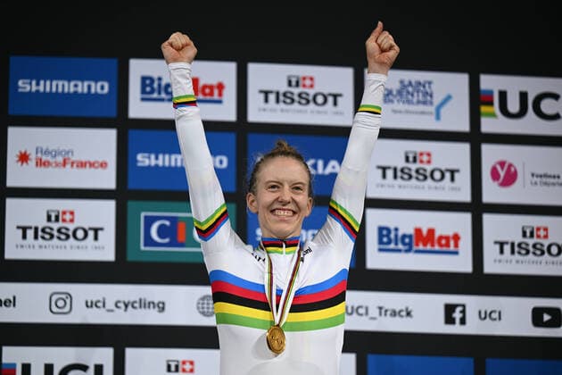 Bilder des Jahres, Sport 10 Oktober Sport Themen der Woche KW41 Sport Bilder des Tages 15-10-2022 World Championships Elite Women Track; Giornata 04; 2022, Germany; Brausse, Franziska; Saint Quentin En Yvelines; 