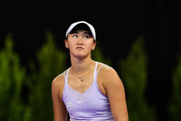 Transylvania Open: WTA, Tennis Damen 250 Tennis Damen Tournament in Cluj-Napoca, BT Arena, 8-16 October 2022 Xiyu Wang in action during her match against Jasmine Paolini, during WTA 250 Transylvania Open, held in BT Arena, Cluj Napoca 8-16 October 2022 Cluj-Napoca Cluj Copyright: xANCAxTEPEIx