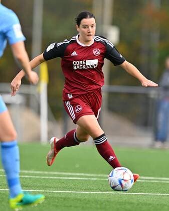 16 10 2022 soccer season 2022 2023 2 women soccer 2 Bundesliga 5 matchday 1 FC Nürnberg FCN club SC Freiburg II Lara Felix 13, 1 FC Nürnberg FCN crop single image