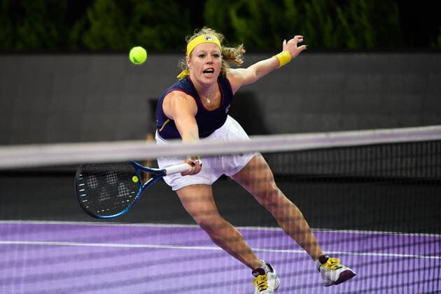 Transylvania Open: WTA, Tennis Damen 250 Tennis Damen Tournament in Cluj-Napoca, BT Arena, 8-16 October 2022 Doubles Finals:Laura Siegemund, in action during WTA 250 Transylvania Open, held in BT Arena, Cluj Napoca 8-16 October 2022 Cluj-Napoca Cluj Copyright: xANCAxTEPEIx