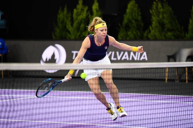Transylvania Open: WTA, Tennis Damen 250 Tennis Damen Tournament in Cluj-Napoca, BT Arena, 8-16 October 2022 Doubles Finals:Laura Siegemund, in action during WTA 250 Transylvania Open, held in BT Arena, Cluj Napoca 8-16 October 2022 Cluj-Napoca Cluj Copyright: xANCAxTEPEIx