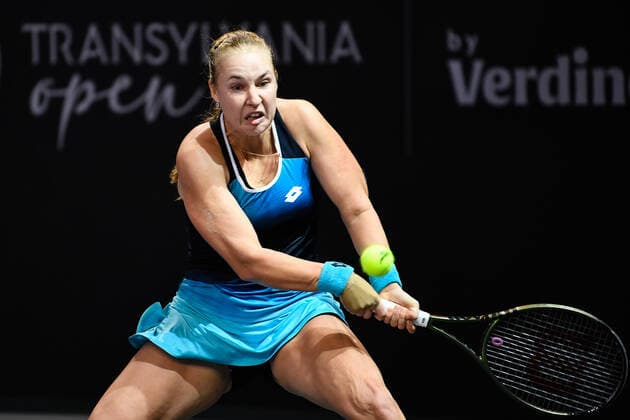 Transylvania Open 2022: Day 8 Transylvania Open Semifinals: Anna Blinkova in action during her match against Anastasia Potapova, in Transylvania Open disputed in BT Arena, Cluj-Napoca, 15 October 2022 Cluj-Napoca Romania  Copyright: xFlaviuxBuboix originalFilename:buboi-notitle221015_np03q.jpg