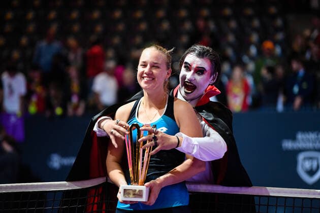 Transylvania Open: WTA, Tennis Damen 250 Tennis Damen Tournament in Cluj-Napoca, BT Arena, 8-16 October 2022 Anna Blinkova - winner of WTA 250 Transylvania Open, held in BT Arena, Cluj Napoca 8-16 October 2022 Cluj-Napoca Cluj Copyright: xANCAxTEPEIx