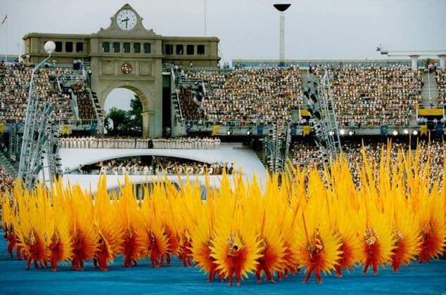 BARCELONA 1992 07 25 The opening of the Olympics was spectacular to say the least BARCELONA SPAIN x20360x  Copyright: xAndersxHolmström TTx OS BARCELONA 1992 INVIGNINGEN