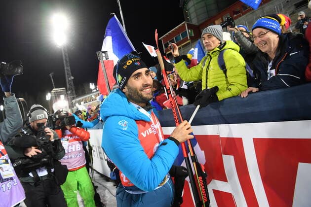 ÖSTERSUND 20191204 Martin Fourcade Frankrike segrade i herrarnas distanslopp 20 km i världscupen pa Östersunds Skidstadion. Foto Fredrik Sandberg TT kod 10080 ÖSTERSUND SVERIGE x10080x *** ÖSTERSUND 20191204 Martin Fourcade France won the mens distance race 20 km in the World Cup at the Östersund Ski Stadium Photo Fredrik Sandberg TT code 10080 ÖSTERSUND SWEDEN x10080x  Copyright: xFredrikxSandberg TTx SKIDSKYTTE ÖSTERSUND